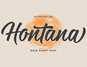 Hontana font