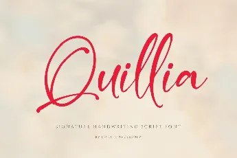 Quillia font