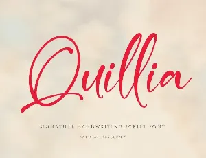 Quillia font