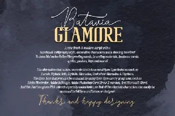 Batavia Glamore Duo font