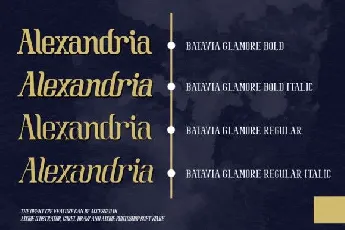 Batavia Glamore Duo font