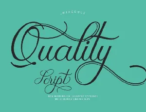 Quality Script Free font