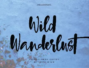 Wild Wanderlust Brush font