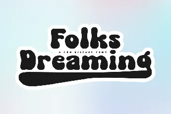 Folks Dreaming font