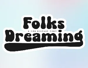 Folks Dreaming font