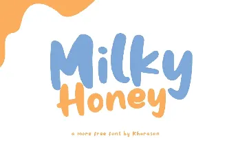 Milky Honey font