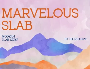 MarvelousSlab font