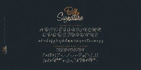 Billy Signature font