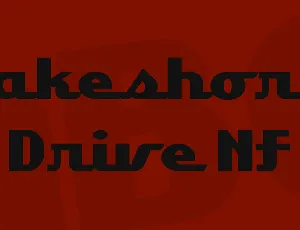 Lakeshore Drive NF font