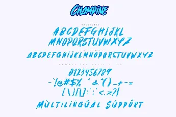 Champine font