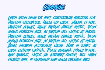 Champine font