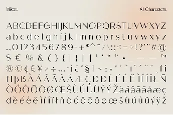 Mikea font