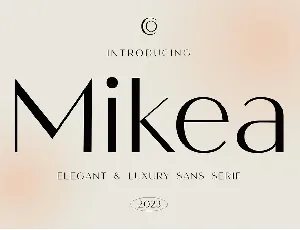 Mikea font