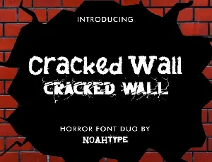 Cracked Wall font