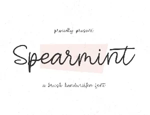 Spearmint font