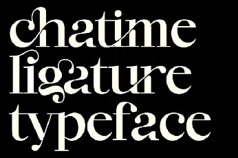 Chatime font