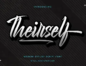 Theirself font