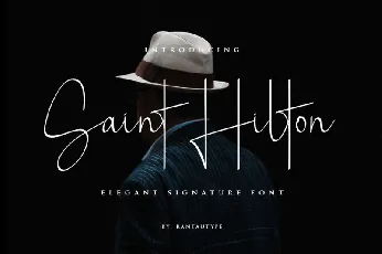 Saint Hilton Signature font