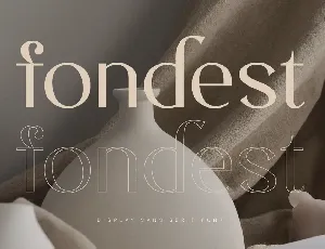 Fondest font