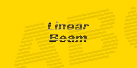 Linear Beam font