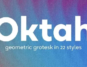 Oktah Family font