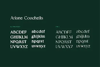 Ariane Coachella font