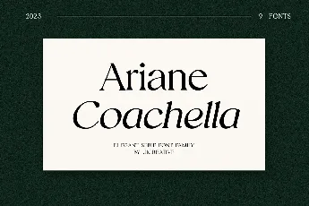 Ariane Coachella font