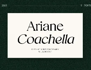 Ariane Coachella font