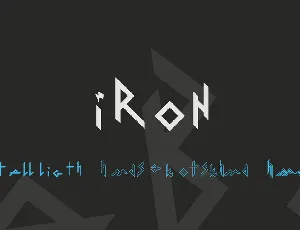 Iron font