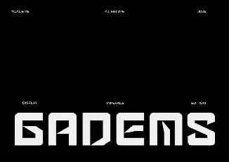 Gadems font