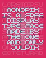 Monopik font