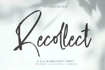 Recollect font