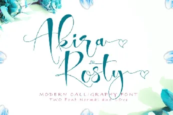 Akira Rosty Script font