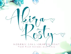 Akira Rosty Script font