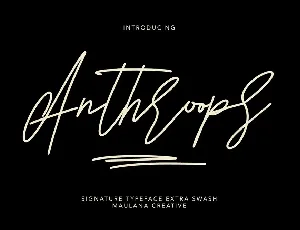 Anthroops font