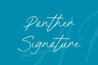 Panther Signature font