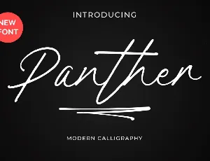 Panther Signature font