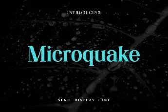 Microquake font