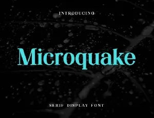 Microquake font