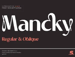 Mancky font