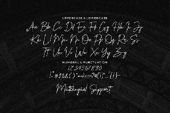 Mattings Handwritten Signature font