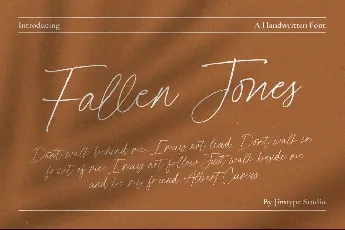 FallenJones font