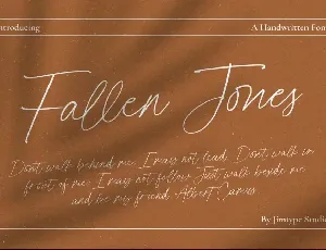 FallenJones font