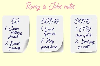 Romy & Jules font