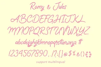 Romy & Jules font