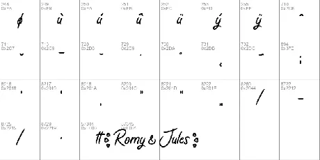 Romy & Jules font