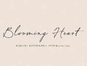 Blooming Heart font