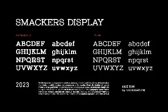 Smackers Display font
