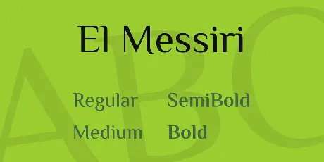 El Messiri font