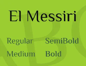 El Messiri font